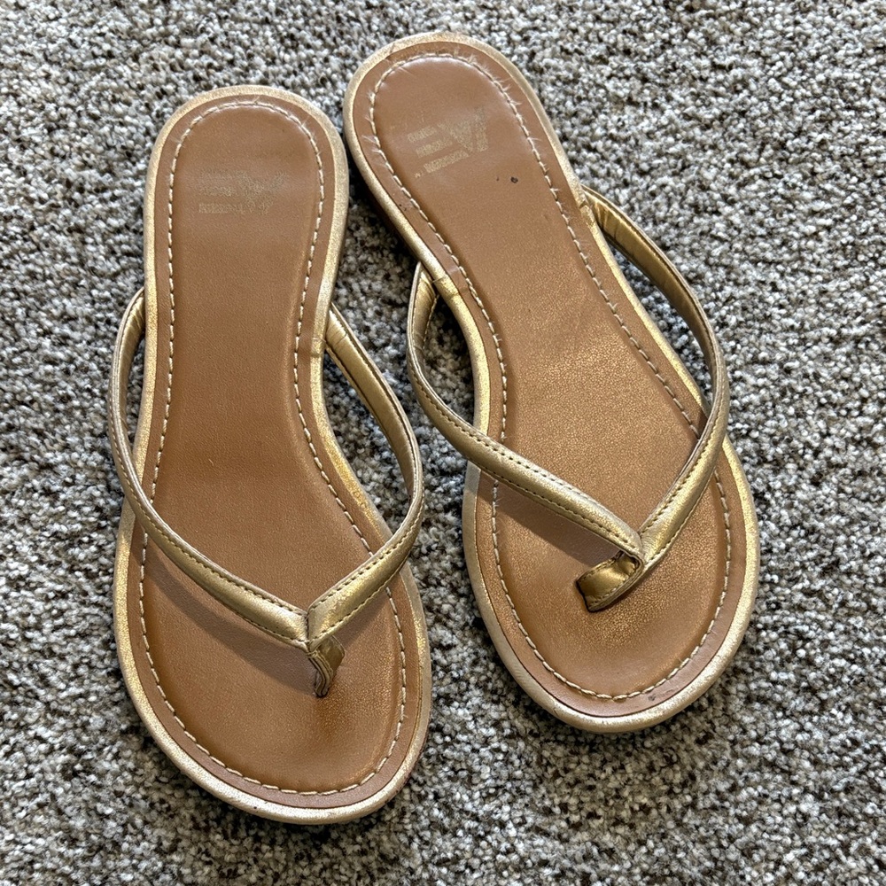 American Eagle Outfitters Gold Sandals